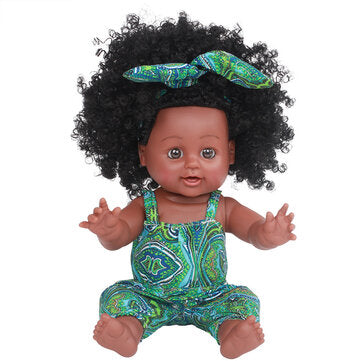 30CM 12-Inch Cute Soft Silicone Reborn African Baby Doll
