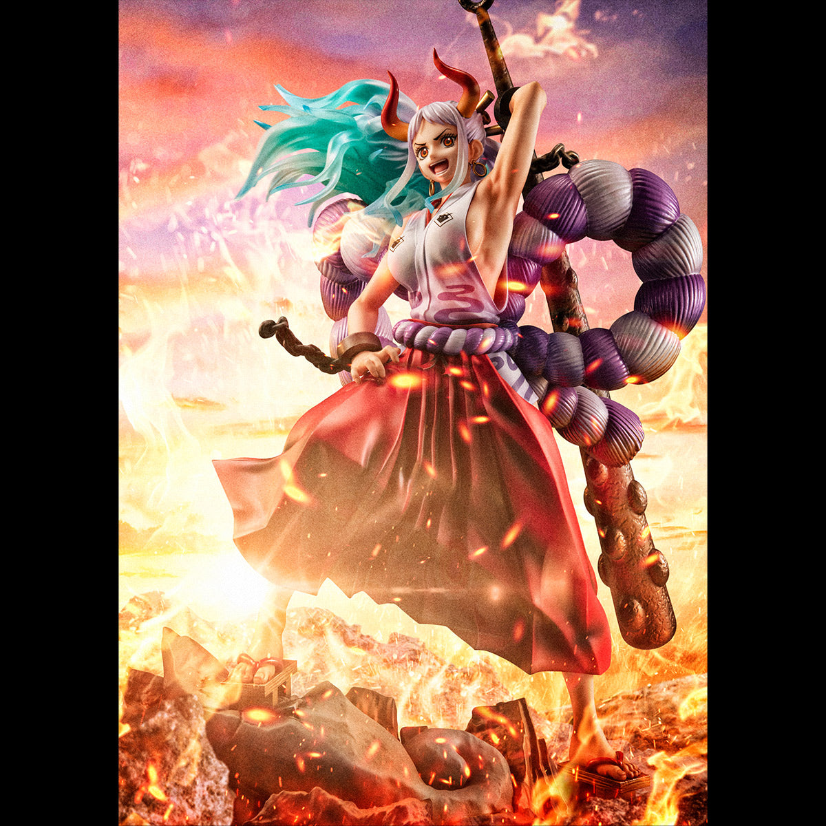 MEGAHOUSE PORTRAIT OF PIRATES ONE PIECE WA MAXIMUM YAMATO FIGURE