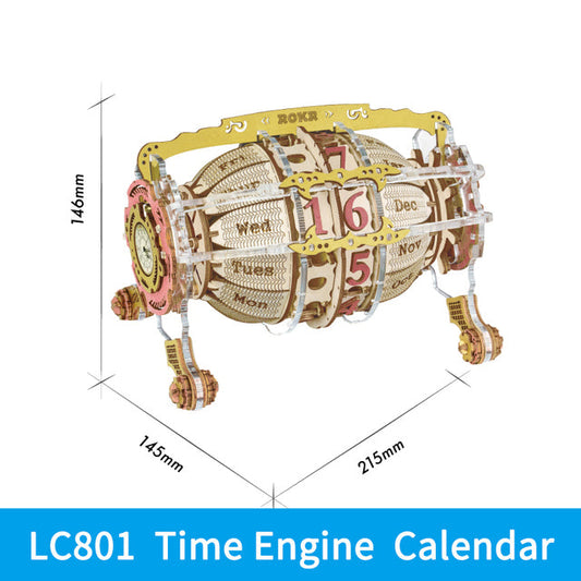 Robotime ROKR Zodiac Wall Clock 3D Wooden Puzzle Model Assembly Toys Gifts