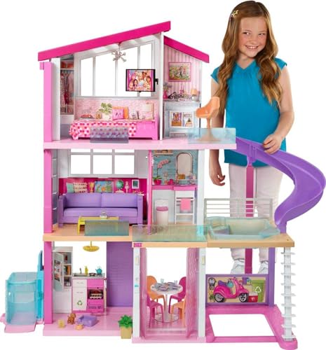 New Barbie DreamHouse Doll House Playset with 70+ Accessories