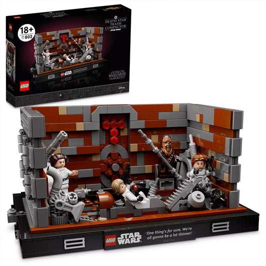 LEGO Star Wars Death Star Trash Compactor Diorama Building Set (75339)