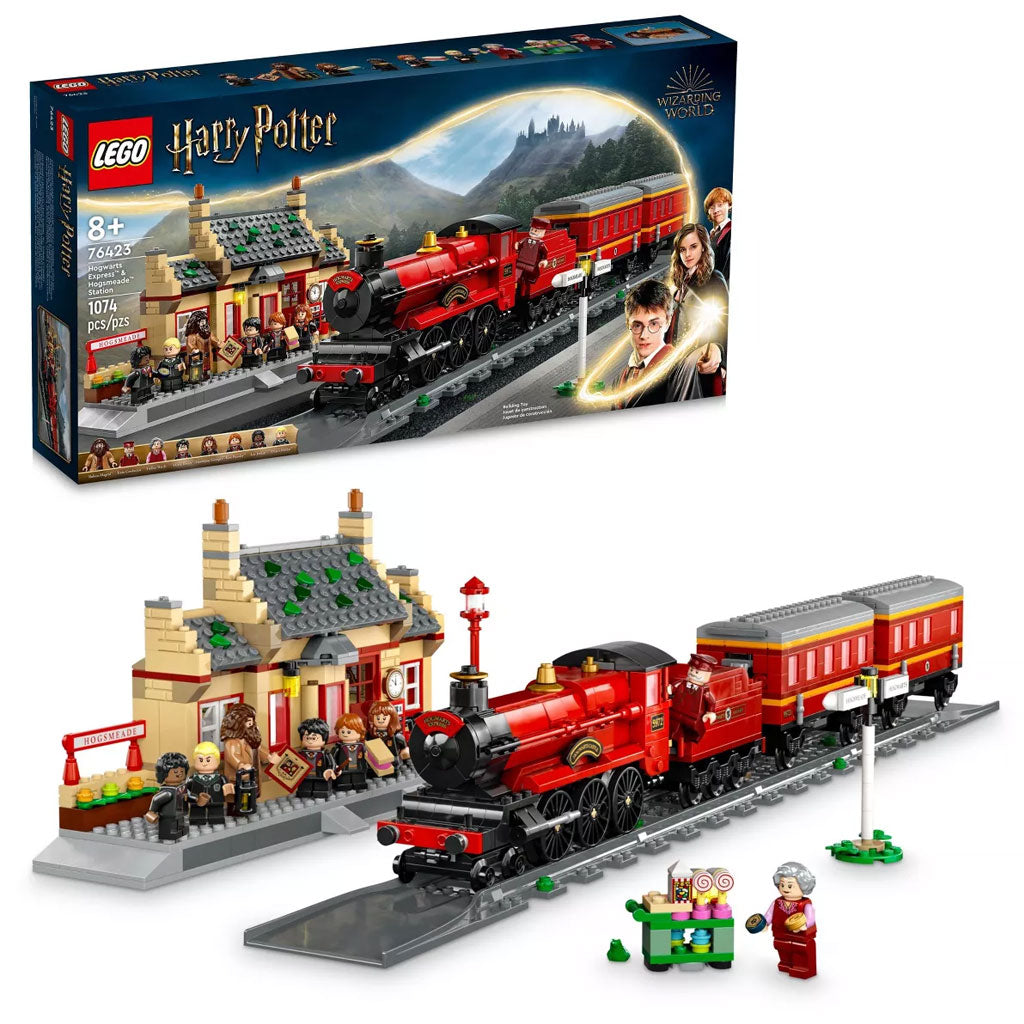 LEGO Harry Potter Hogwarts Express Train Set with Hogsmeade Station Building Set (76423)