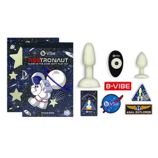 B-Vibe ASStronaut Glow-in-the-Dark Butt Play Set Intimates Adult Boutique