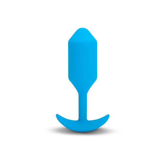 B-Vibe Vibrating Snug Plug 3 (L) - Blue Intimates Adult Boutique