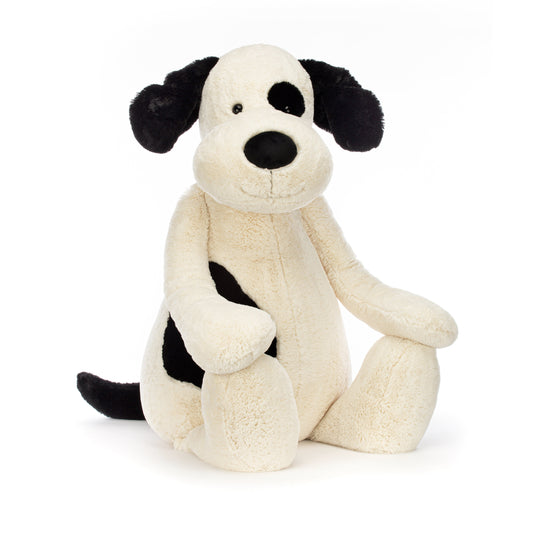 Jellycat Bashful Black & Cream Puppy | Giant