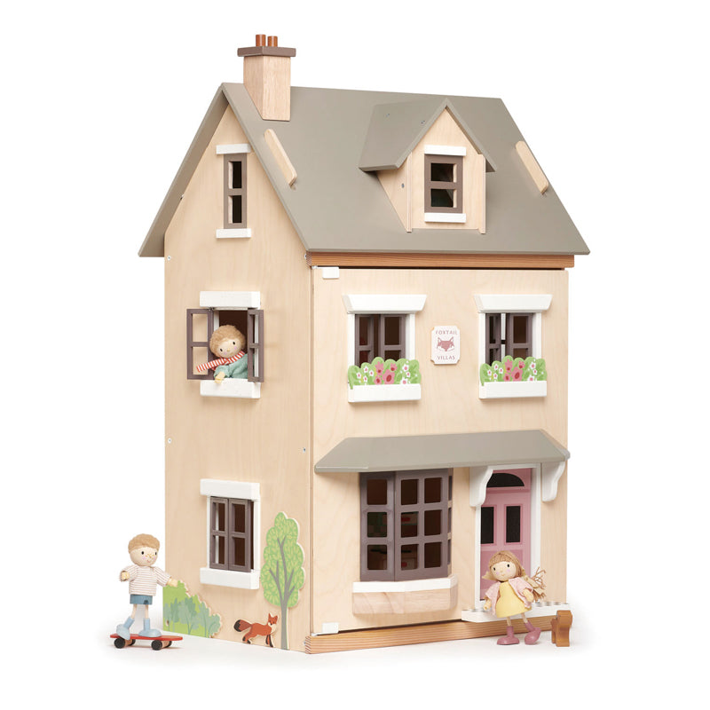 Foxtail Villa Wooden Doll House - With Furniture