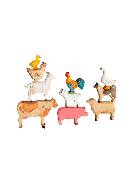Heirloom Wooden Farm Animal Set