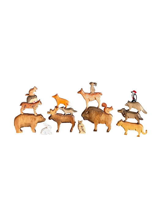 Heirloom Wooden North American Animal Set