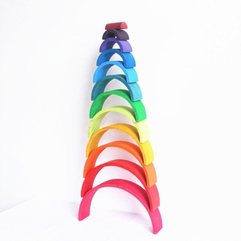 Jigsaw Puzzle Large 12-piece Arch Bridge Rainbow Building Blocks BENNYS