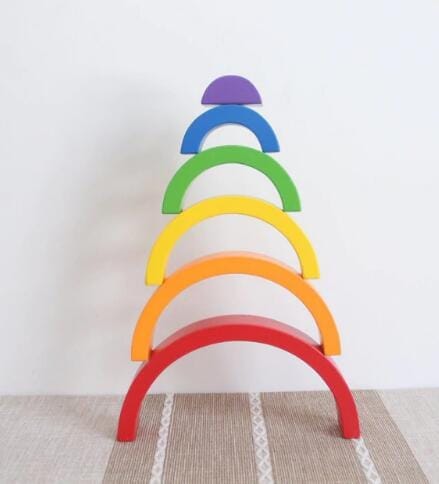Jigsaw Puzzle Large 12-piece Arch Bridge Rainbow Building Blocks BENNYS
