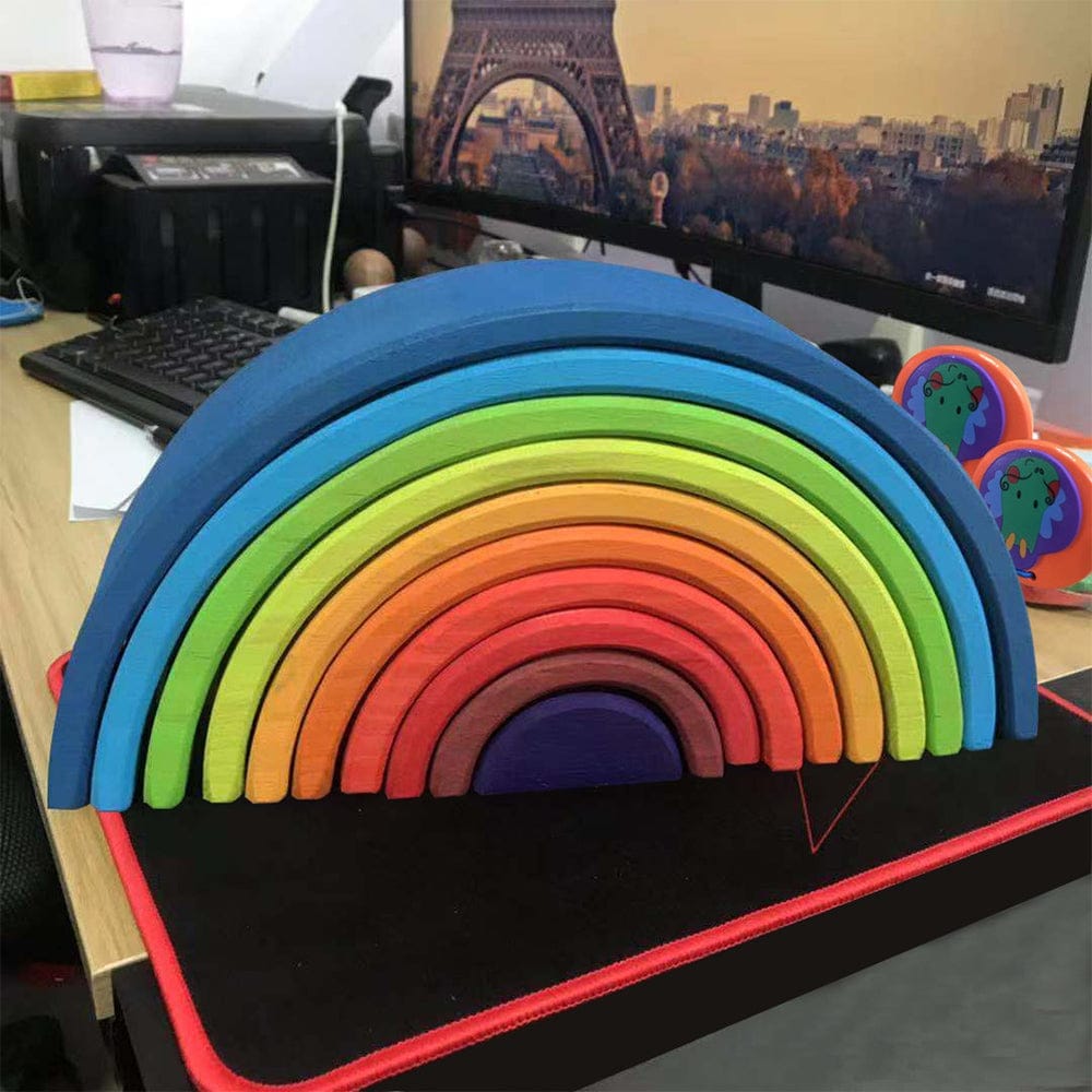 Jigsaw Puzzle Large 12-piece Arch Bridge Rainbow Building Blocks BENNYS