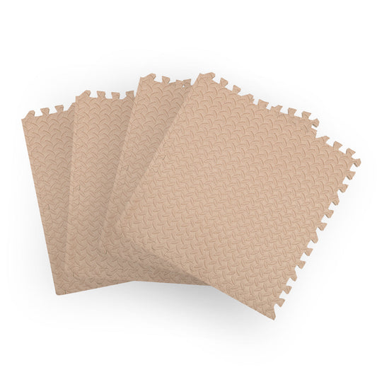 Bopeep Kids Play Mat Floor Baby Crawling Mats Foldable Waterproof Carpet Beige