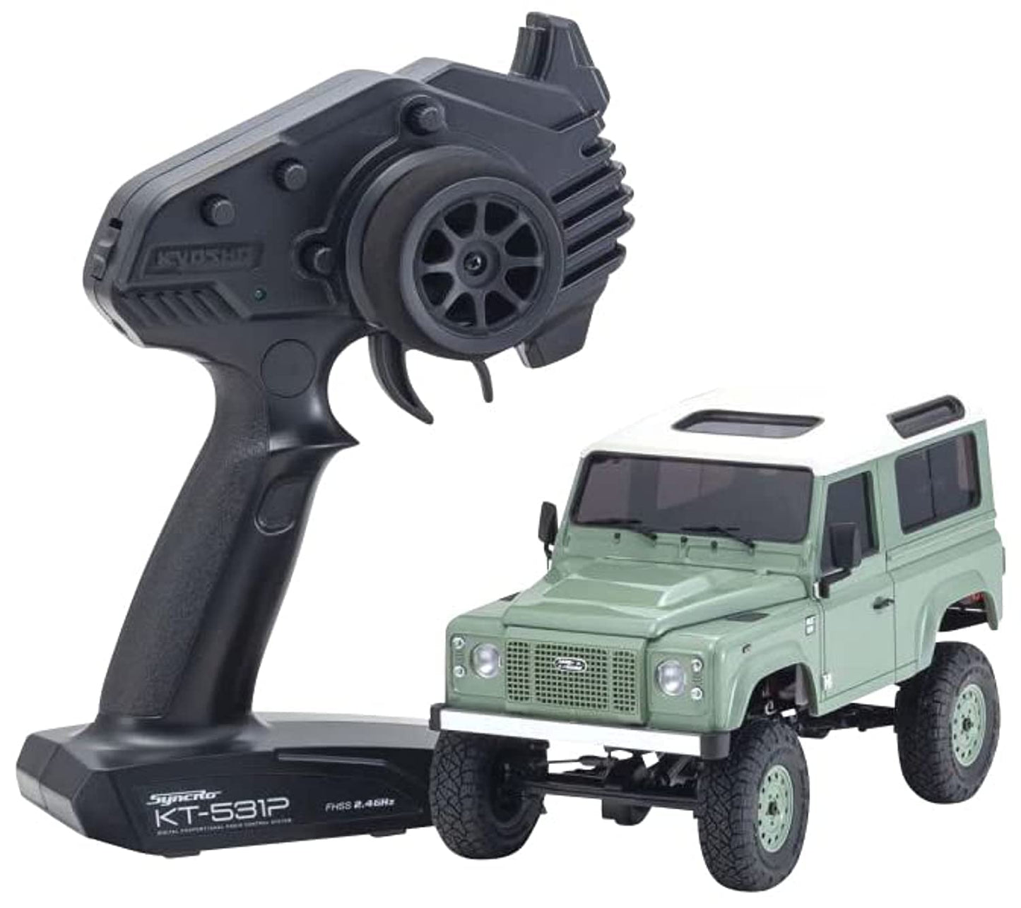Kyosho Mini-Z 4x4 Readyset Land Rover Defender 90 Grasmere/Alaska 32527Gr