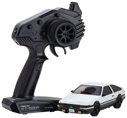 Kyosho Mini-Z Awd Toyota Sprinter Trueno White AE86 32635WBK 2.4Ghz Transmitter