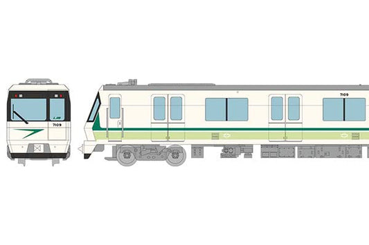 TOMYTEC Linear Subway Osaka Municipal Transportation Bureau Series 70 Early Car Nagahori Tsurumi-Ryokuchi Line/09 Configuration Green 4 Cars Set A N Scale