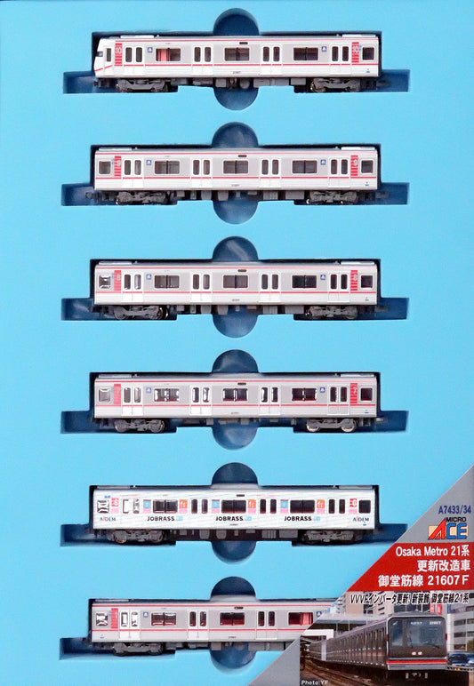 MICROACE A7433 Osaka Metro Series 21 Renewal Modified Car Midosuji Line 21607F 6 Cars Set N Scale