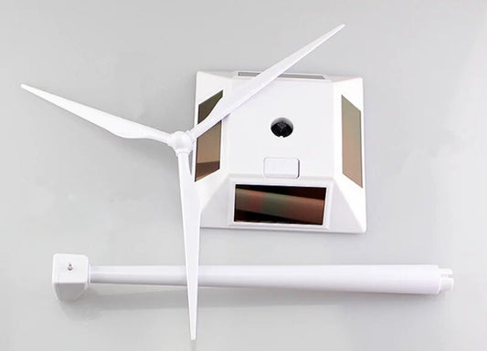1pc Solar Wind Generator Model and Exhibition Stand Windmill Educational Assembly Kit Desktop Decoration