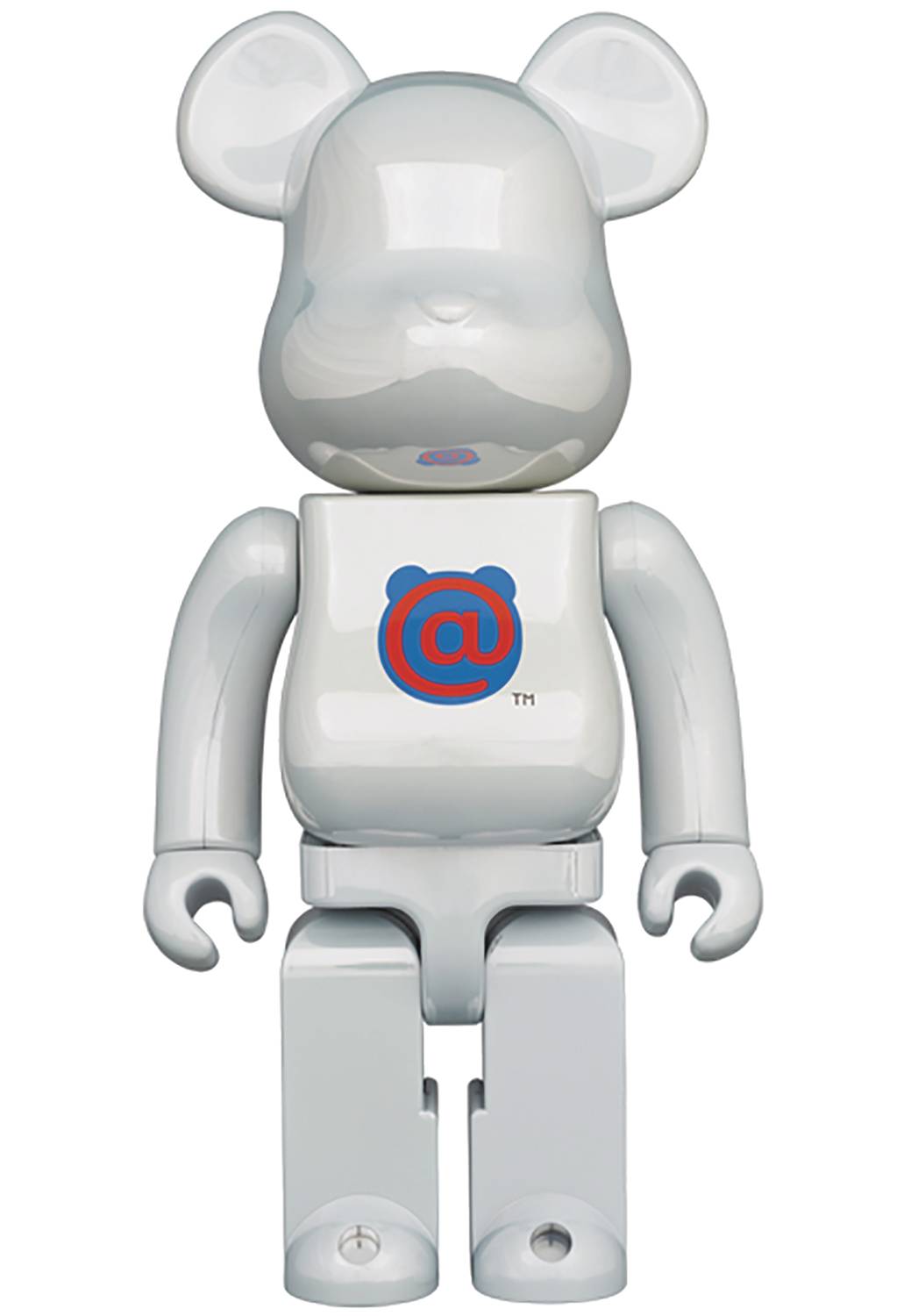 1ST MODEL WHITE CHROME 400% Be@rbrick