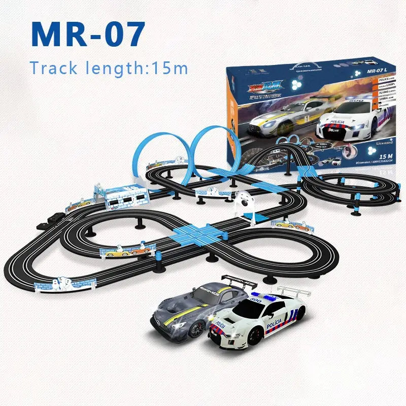 1:64 Track Racing Toy Electric Railway Track Toy Set Racing Track Double Remote Control Car Children's Toys Slot Car Natal Gifts