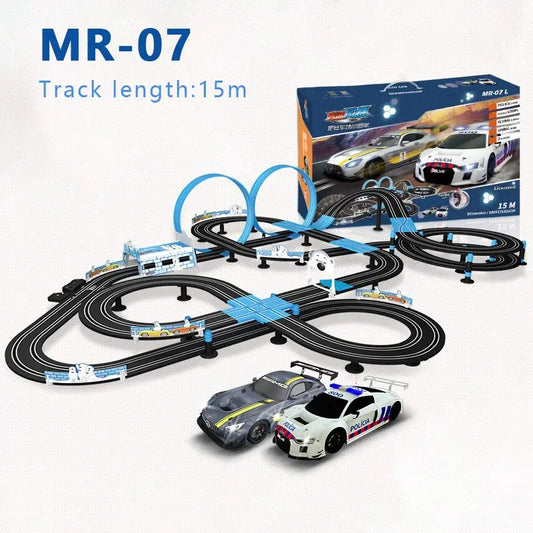 1:64 Track Racing Toy Electric Railway Track Toy Set Racing Track Double Remote Control Car Children's Toys Slot Car Natal Gifts
