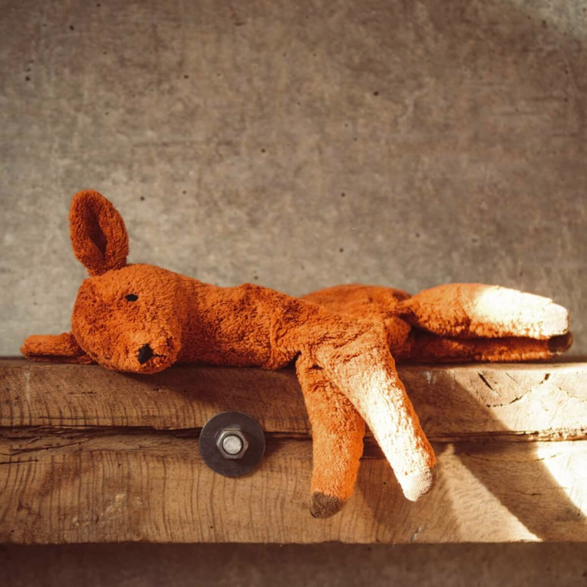 Cuddly Deer Toy/Heat Pack in Organic Cotton/Lambswool - Small