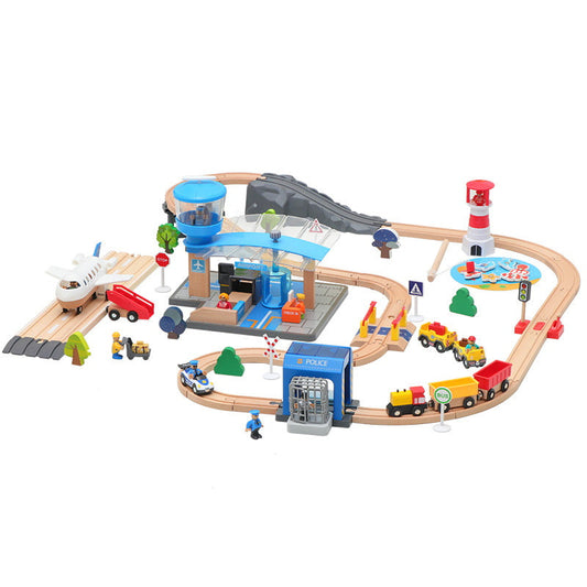 Wooden Train Tracks & Construction Toys - Airport