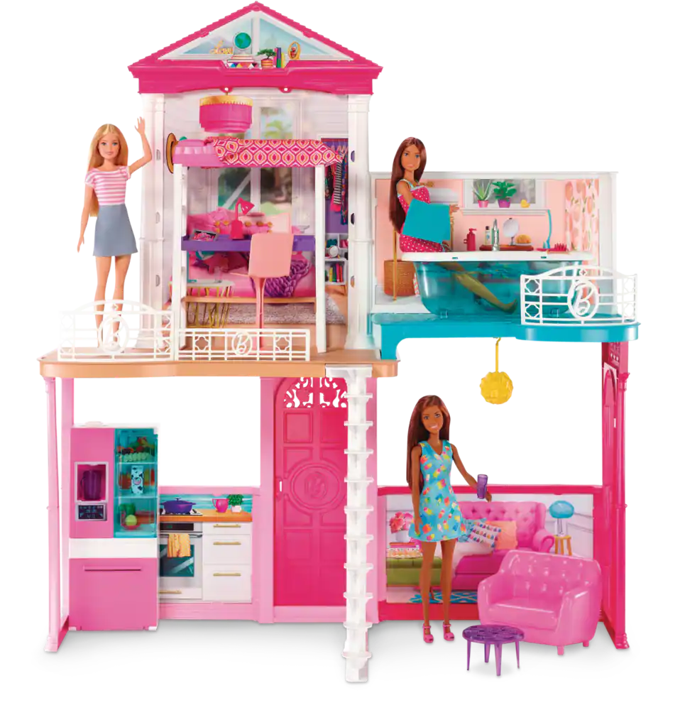 Barbie Doll & Doll House Playset for Kids, Ages 3+
