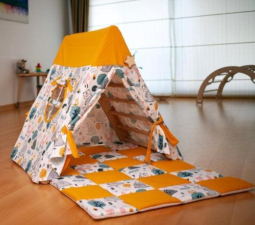 Climbing Triangle with Tent Cover, Mat, Ramp - Zoter Shop