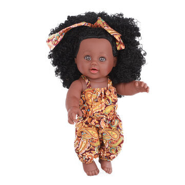 30CM 12-Inch Cute Soft Silicone Reborn African Baby Doll