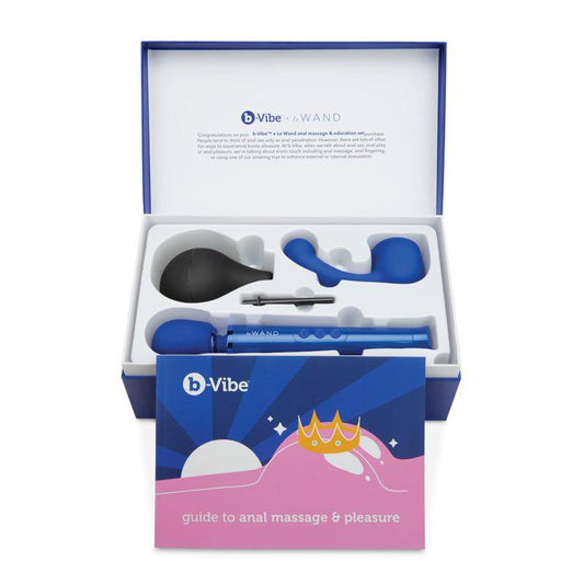 b-Vibe Massage Wand with Anal Kit and Education Set
