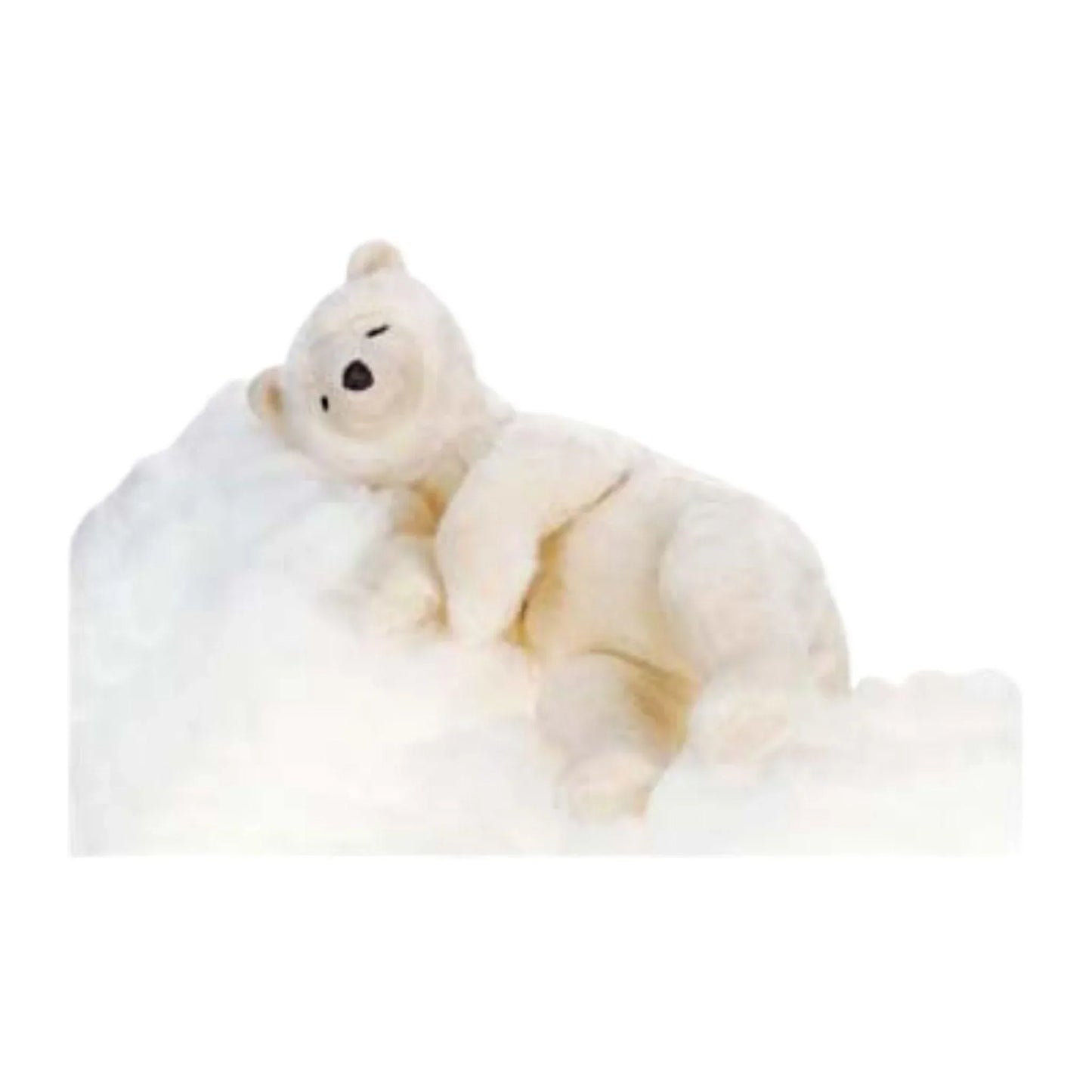 Stuffed Cream Sleeping Bear