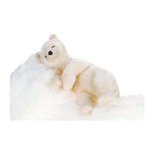 Stuffed Cream Sleeping Bear